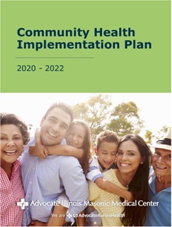 Advocate Illinois Masonic Medical Center 2020-2022 Implementation Plan