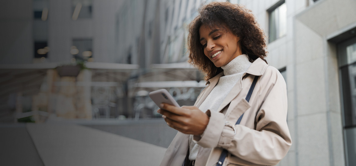 Woman on a mobile phone